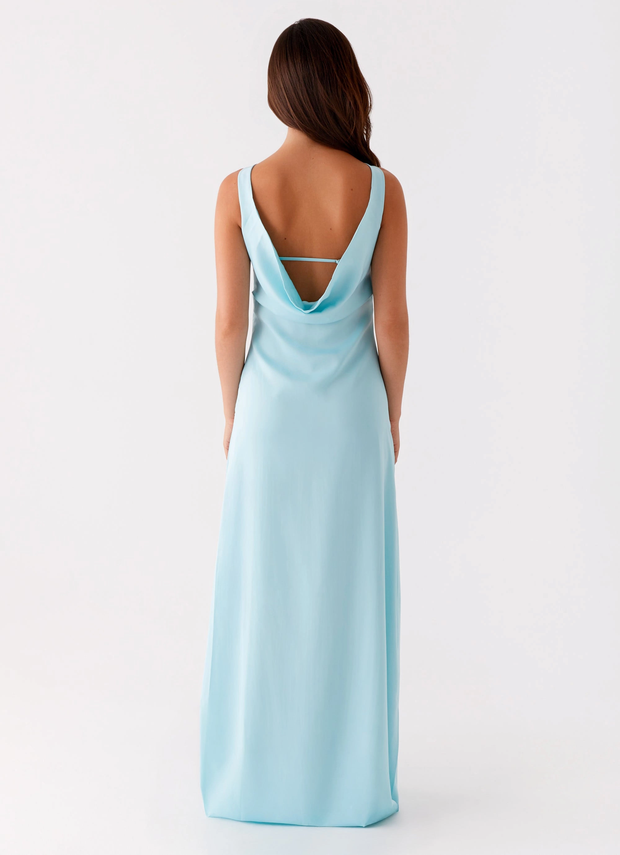 Ronnie Maxi Dress - Blue Light Volume