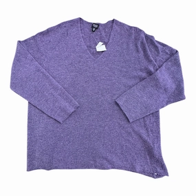 Comfort Stretch Fit Sweater Designer By Eileen Fisher In Purple, Size:3X