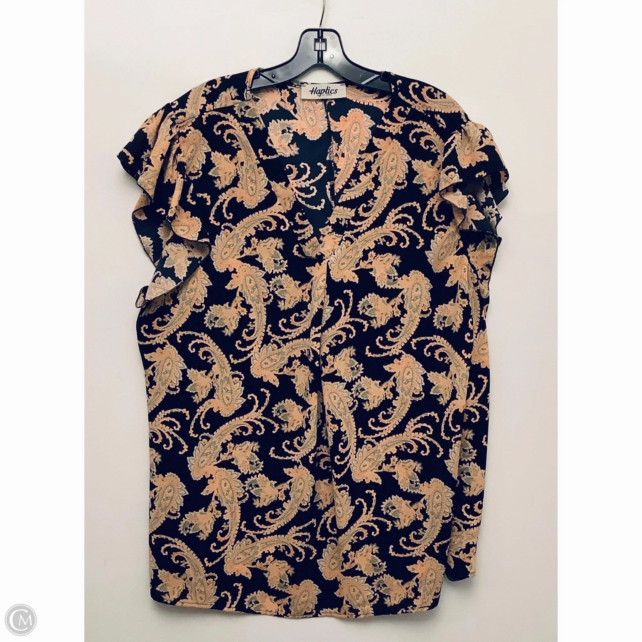 Top Short Sleeve By Haptics In Multi-colored, Size: 3x Wrinkle Resistant Texture Anti microbial coating