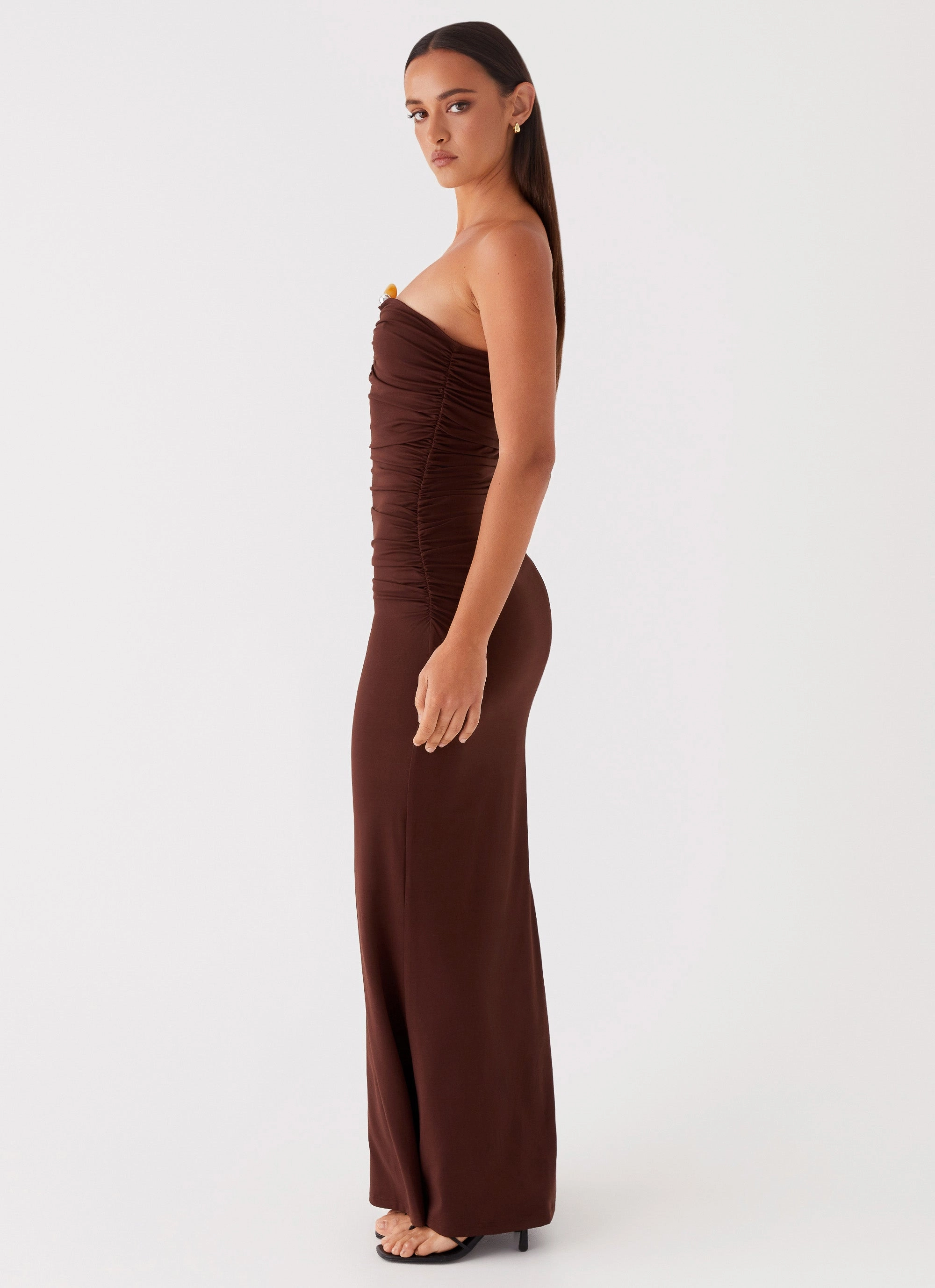 Rudy Maxi Dress - Brown Bright Appeal Soft Shine