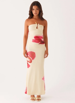 Rudy Maxi Dress - Orchid Yellow Photo Glow Refined Mood