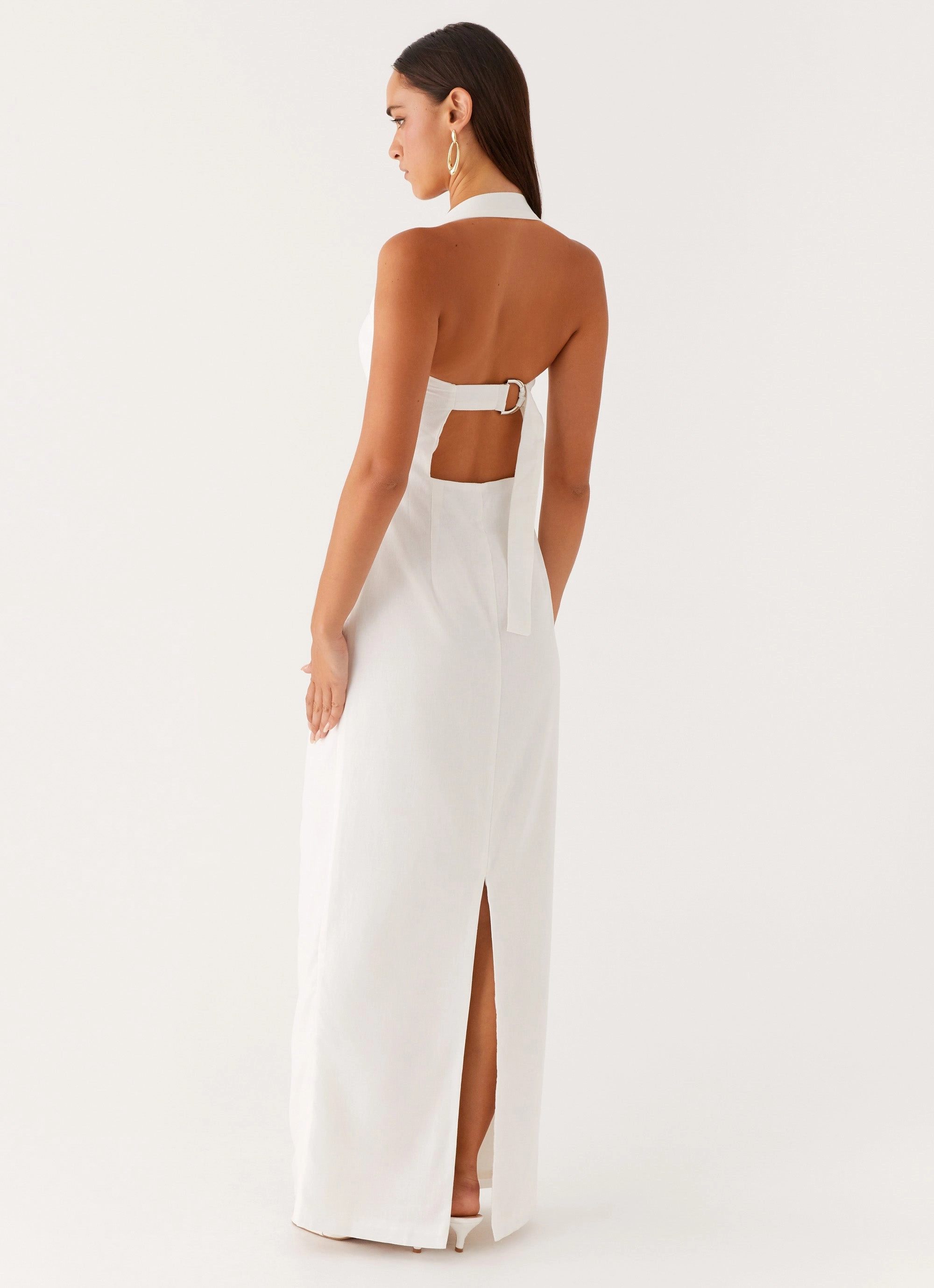 Skirt Flare Rumour Has it Maxi Dress - White