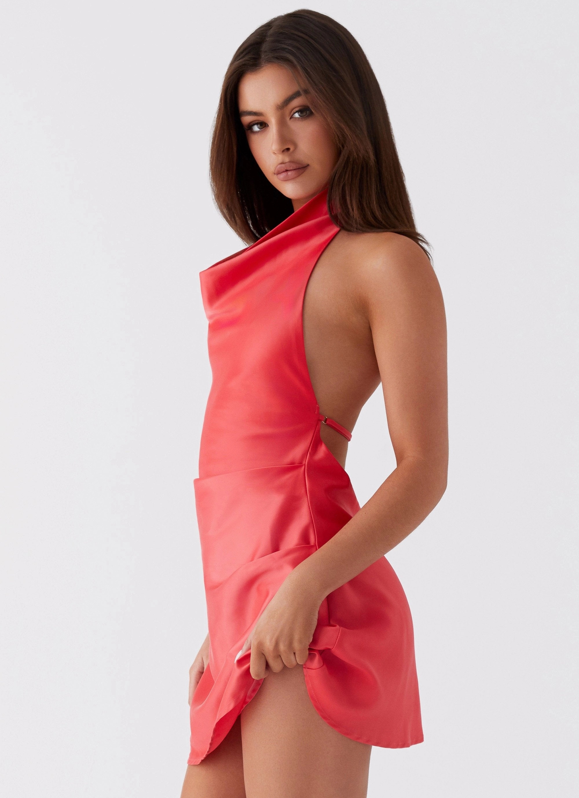 Subtle Flow Bold Simplicity Sabina Mini Dress - Red