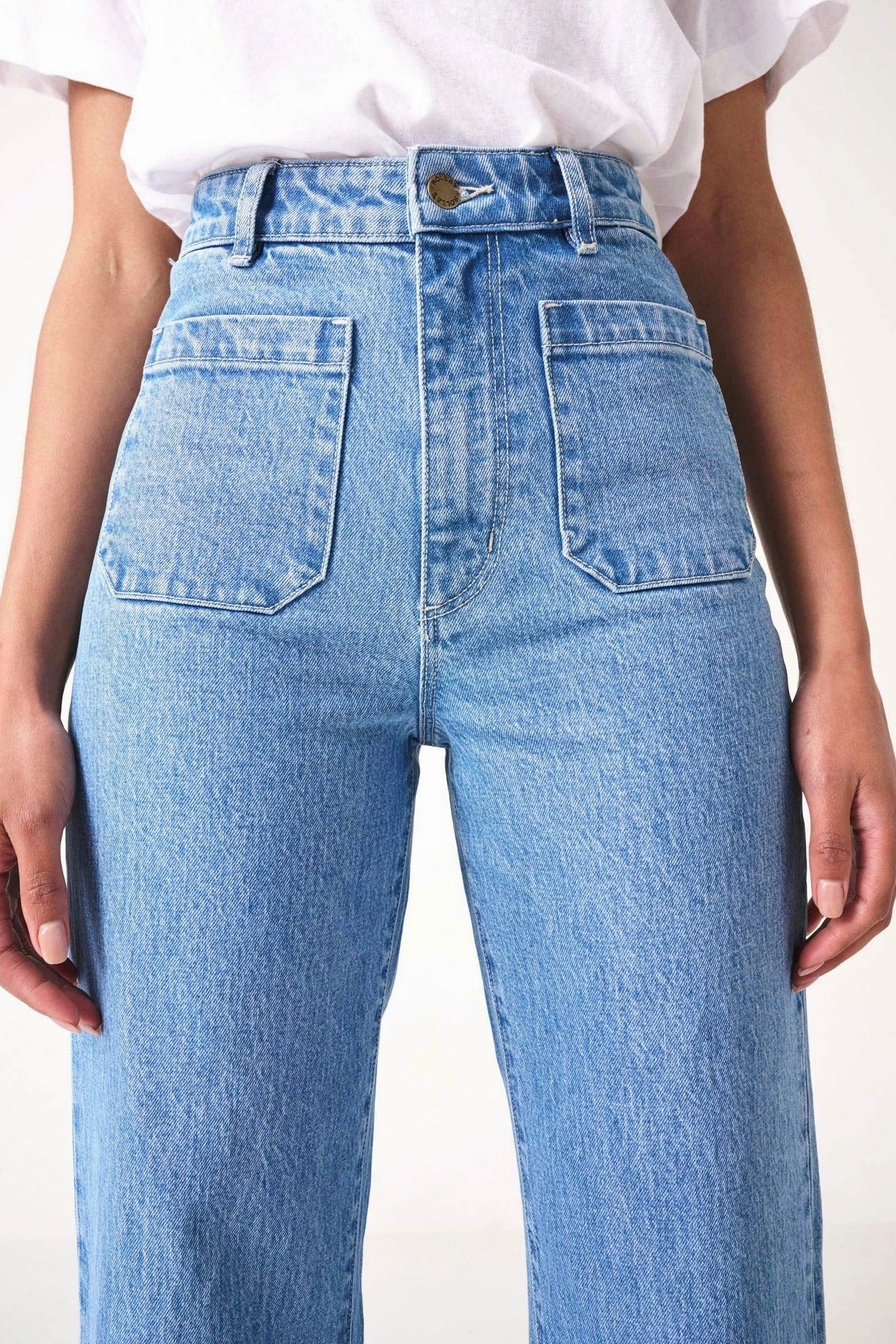 Sailor Lily Blue Long Denim Jean Easy Comfort Smart Layering