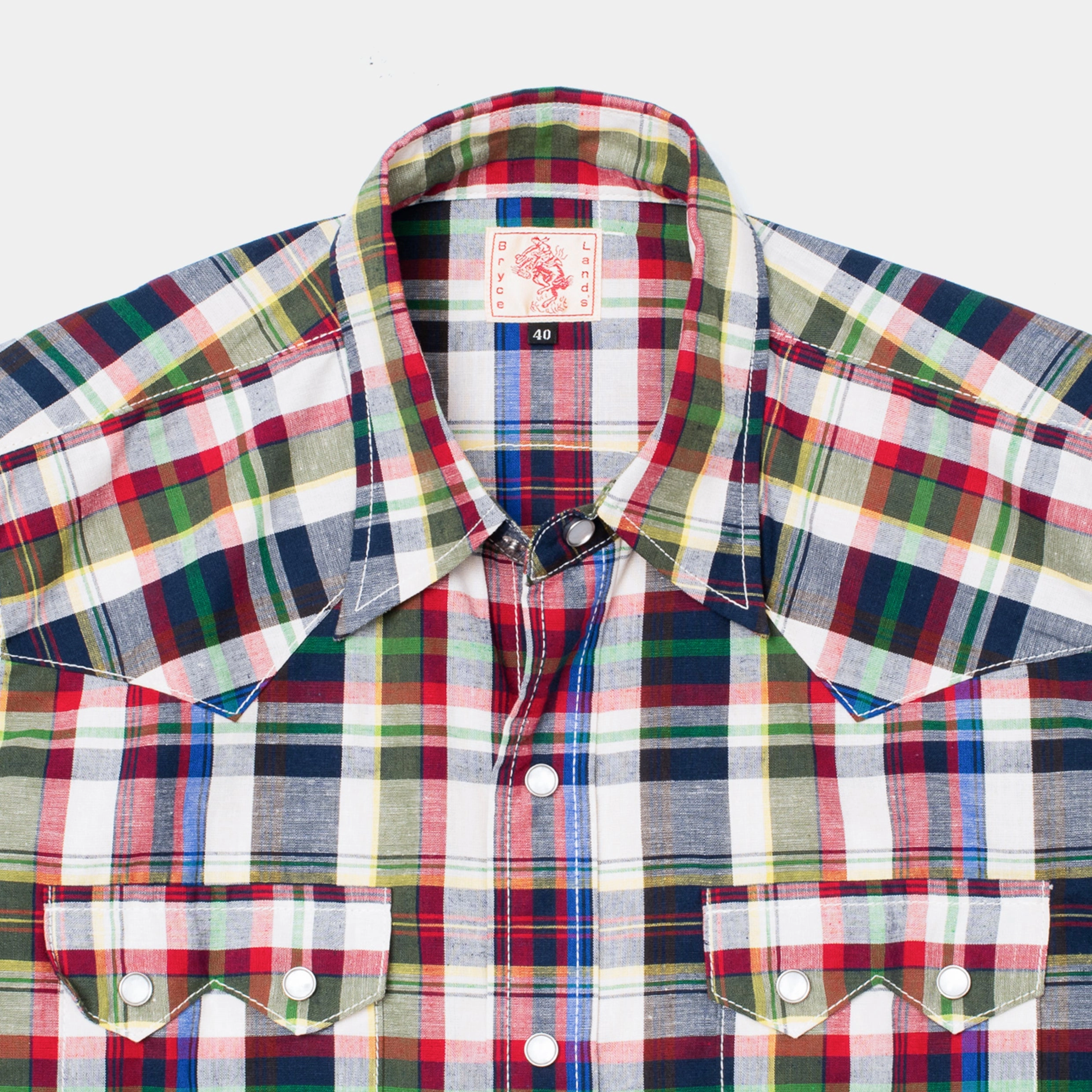 Sawtooth Westerner Red Checks Unique Design