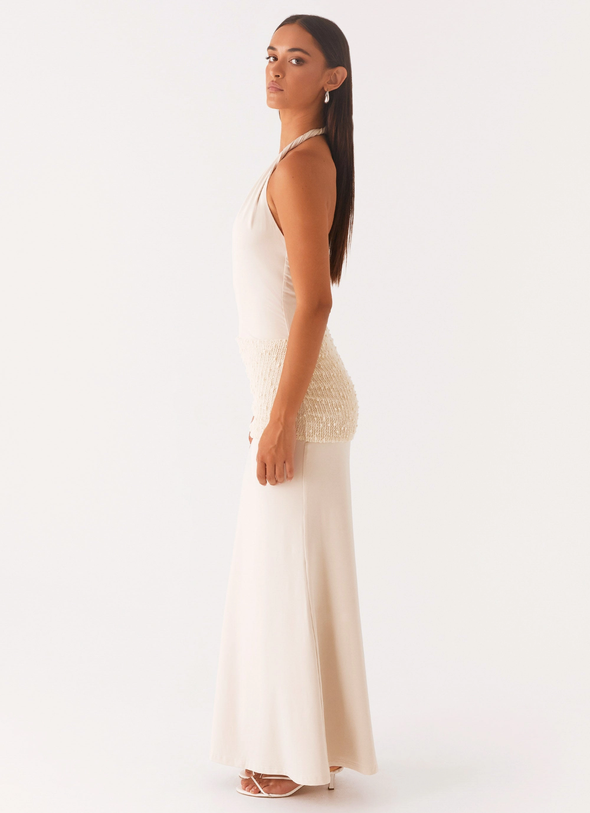 Scenic Maxi Dress - Sand Japan Cool Structured-Shape