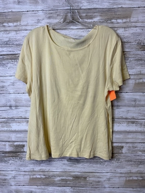 Top Ss Basic By Jones New York In Yellow, Size:Xxl Versatile Performance