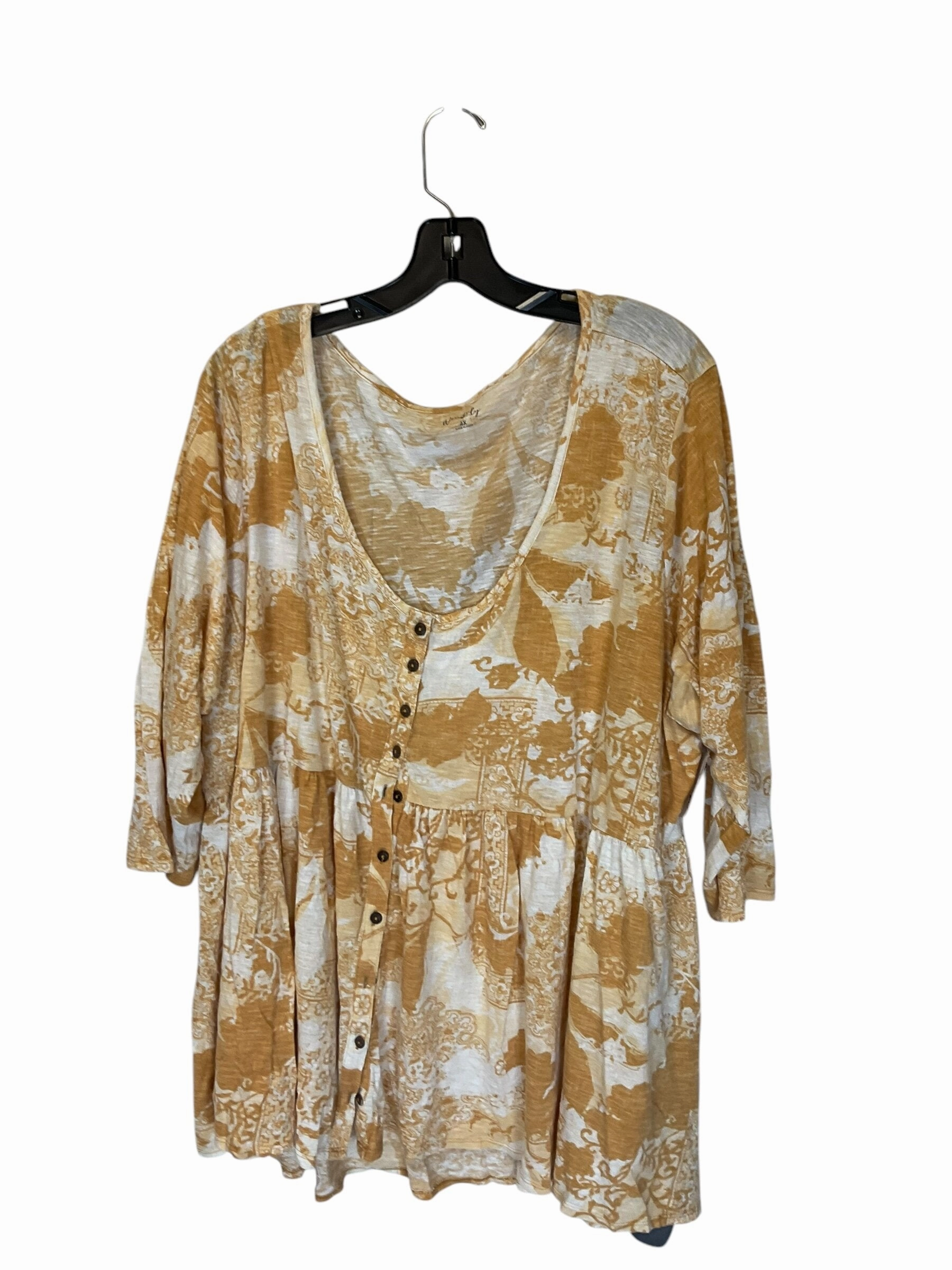 UltraLightweight Perfect for Vacation Top Short Sleeve By Wonderly  Size: 4x