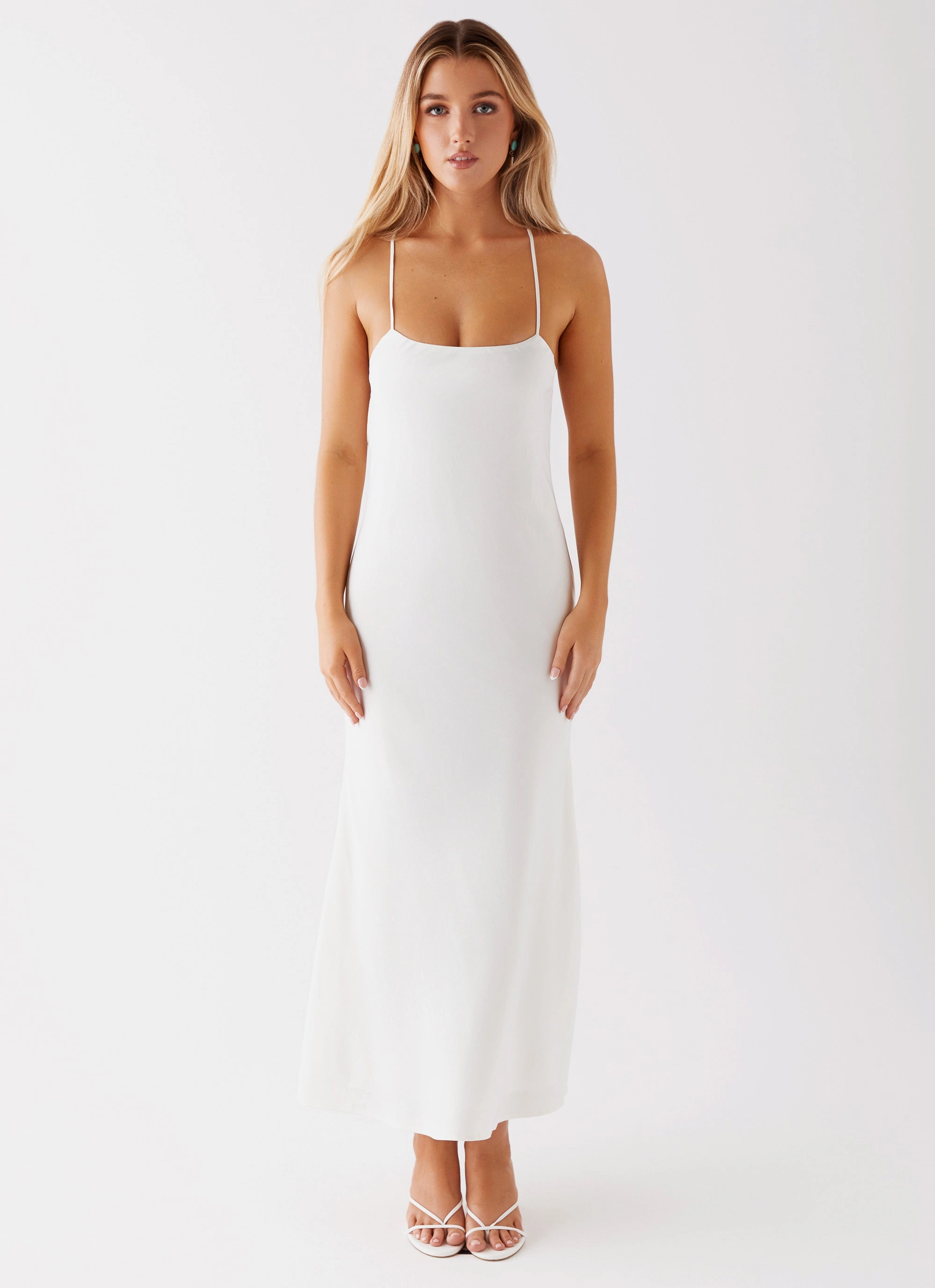 Easy Going Studio Style Runway Royalty Maxi Dress - White