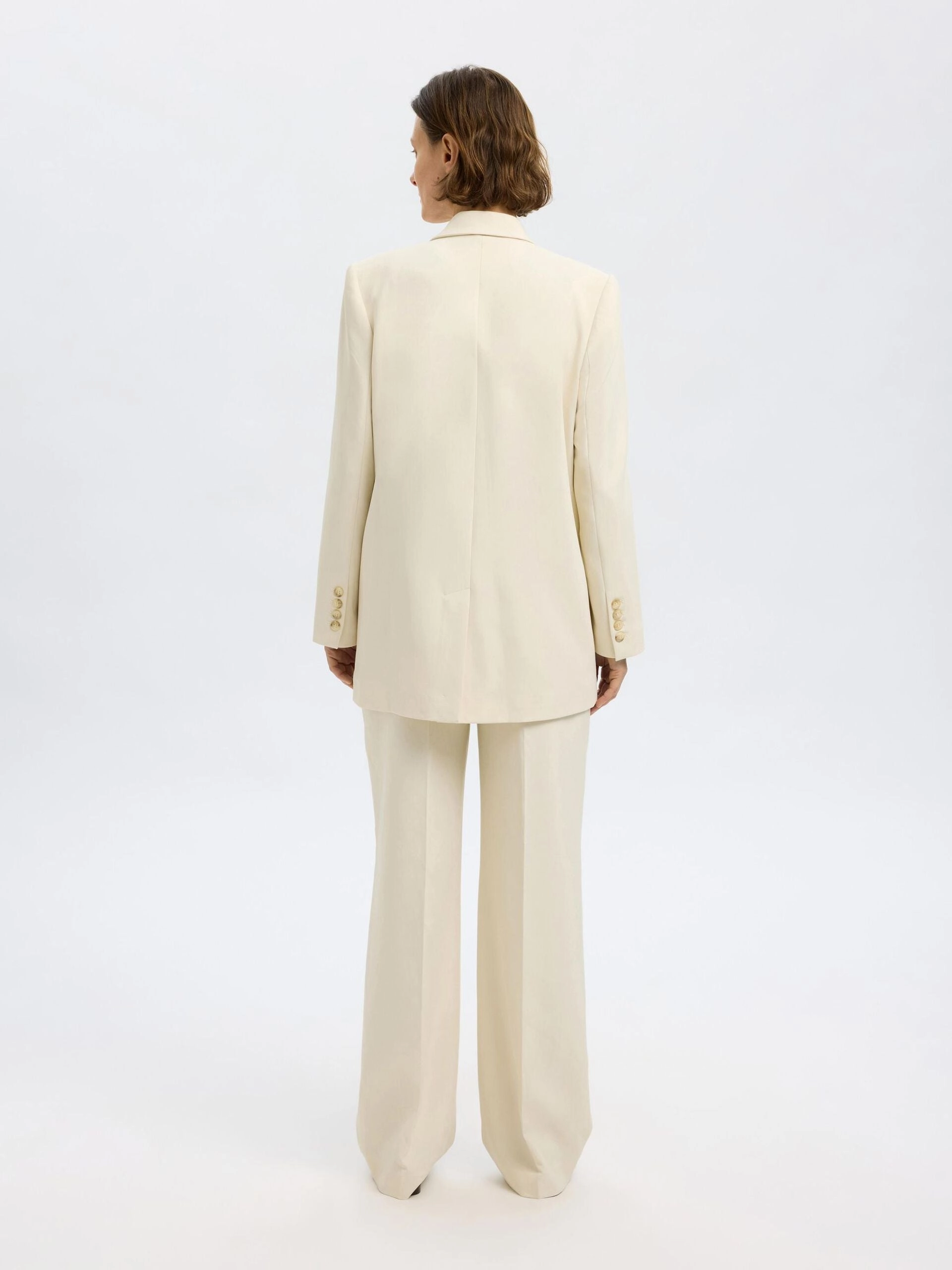 Tech Use SELECTED Rita Relaxed Blazer in Birch