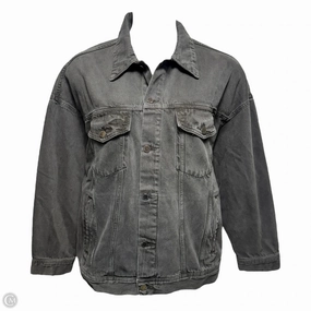 Jacket Denim By Adriano Goldschmied In Black Denim, Size: L Single Buttons