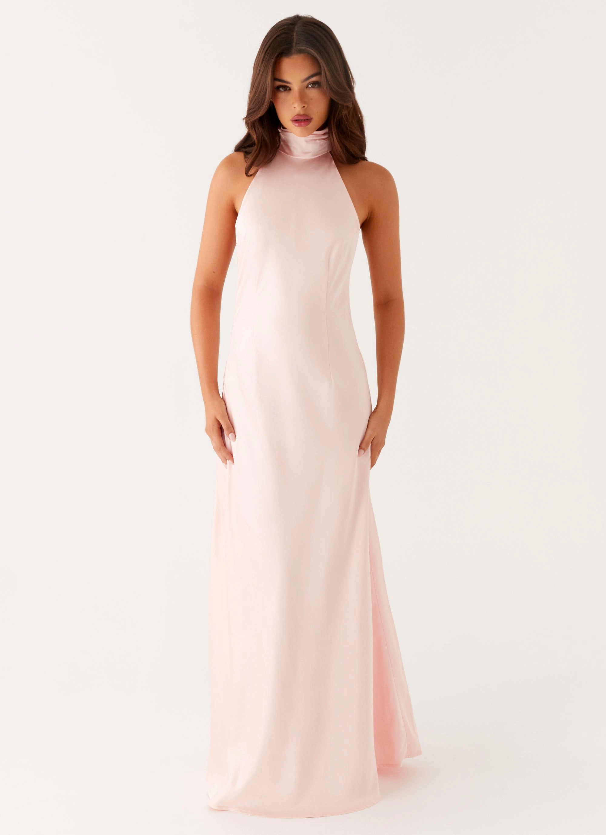 Siani Backless Maxi Dress - Pink Fashion Fit