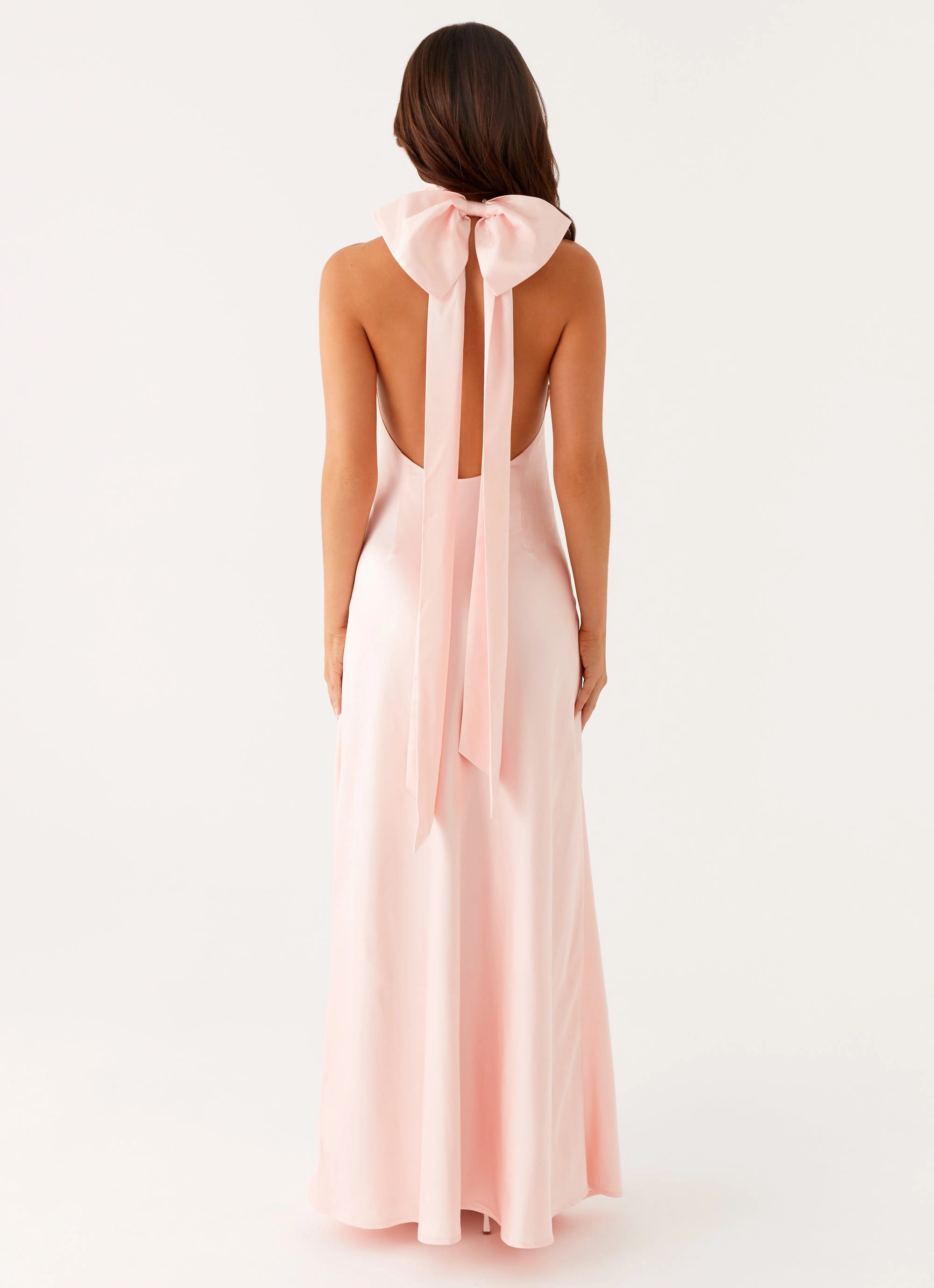 Basic Shape Peace View Siani Backless Maxi Dress - Pink