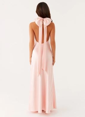 Basic Shape Peace View Siani Backless Maxi Dress - Pink
