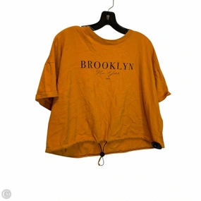 Top Short Sleeve By Forever 21 In Yellow, Size: 2x Chilly Day Comfort Soft and Stretchy