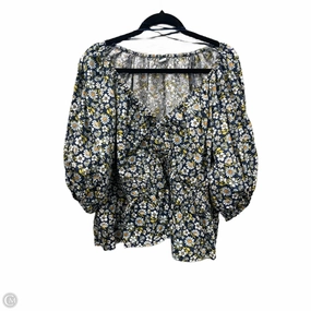 Top Short Sleeve By Old Navy In Floral Print, Size: 3x Beach relaxation Durable Ribbed Hem
