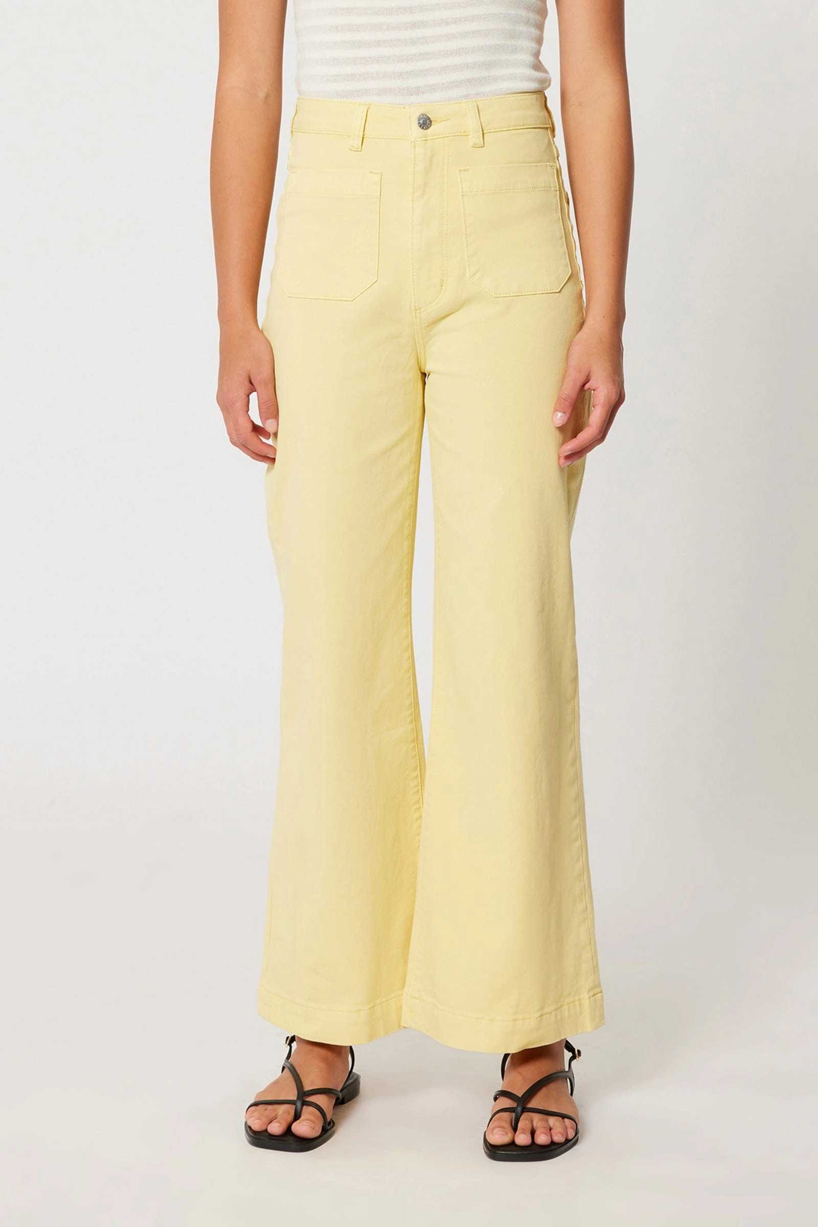 Sailor Limoncello Front Pocket Long Denim Jean Tight Fit Effortless Comfort