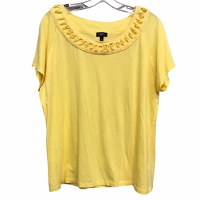 Top Ss By Talbots In Yellow, Size:1X quick dry Performance Layer
