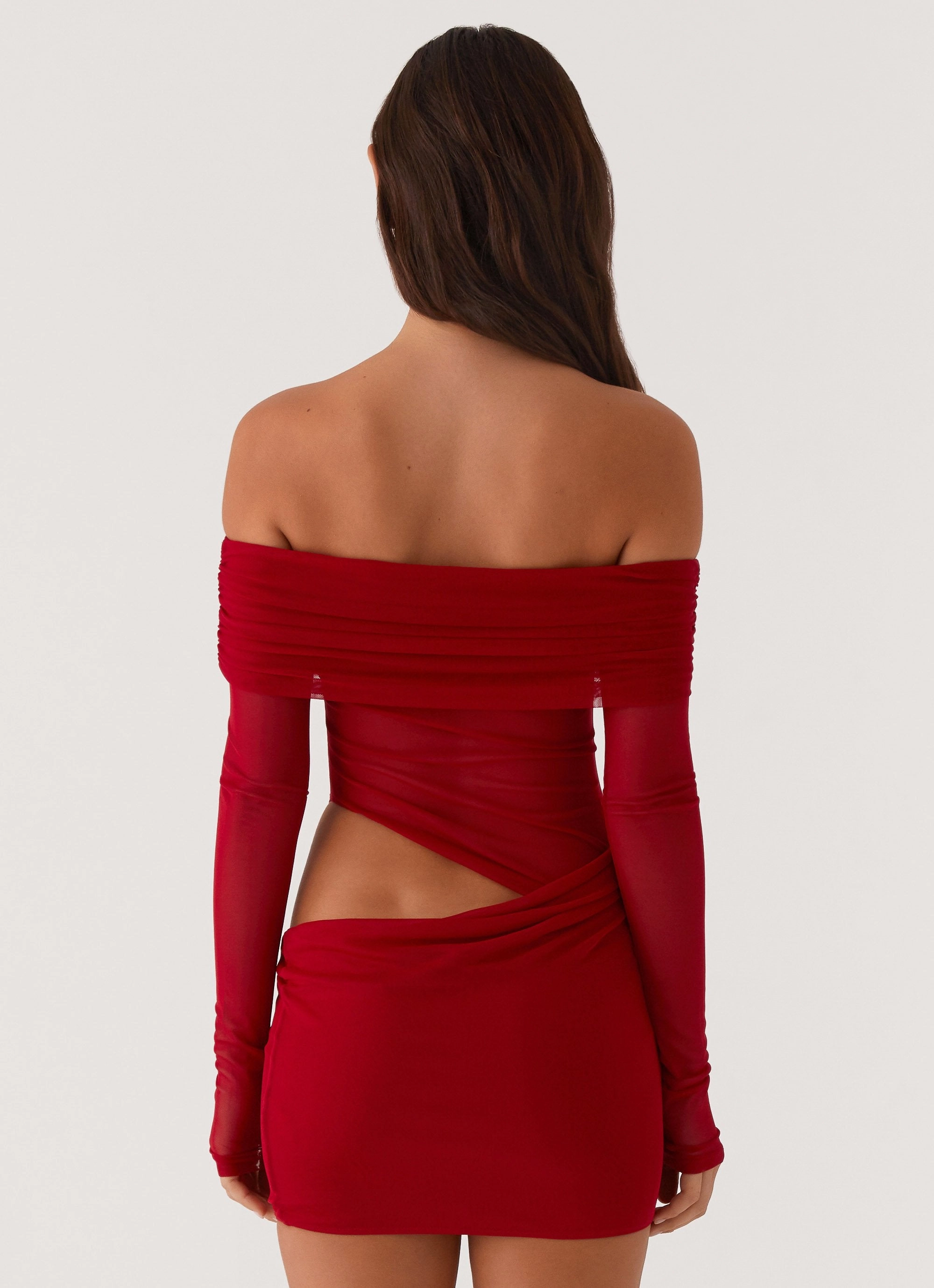 No Doubt Mini Dress - Red Chic formal attire