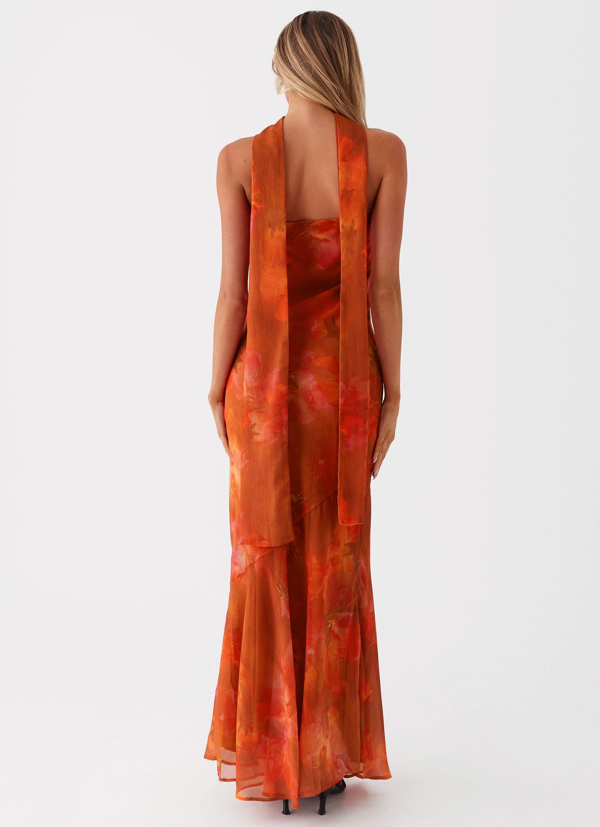 Under The Pagoda Maxi Dress - Amber Professional Comfort Shiny surface
