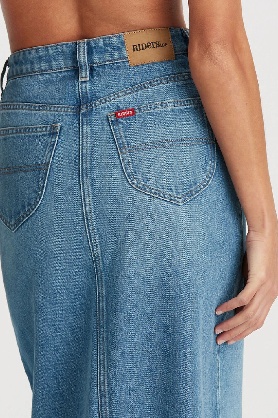 Cozy Tones Hi Pacific Fade Blue Maxi Skirt