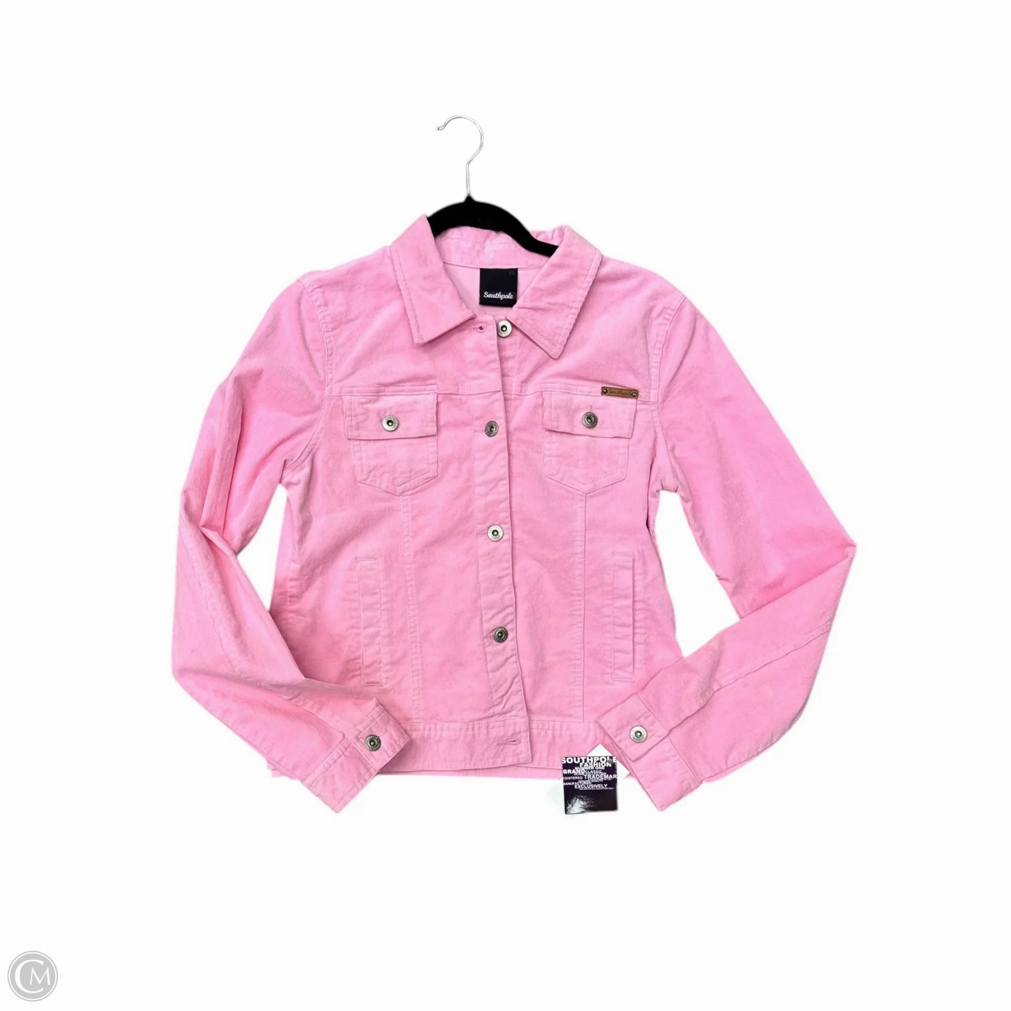 Jacket Denim By Clothes Mentor In Pink, Size: Xl Reflective Bands