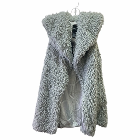 Vest Faux Fur & Sherpa By Me Jane In Grey, Size:Xl Soft Touch Lining Convertible styles