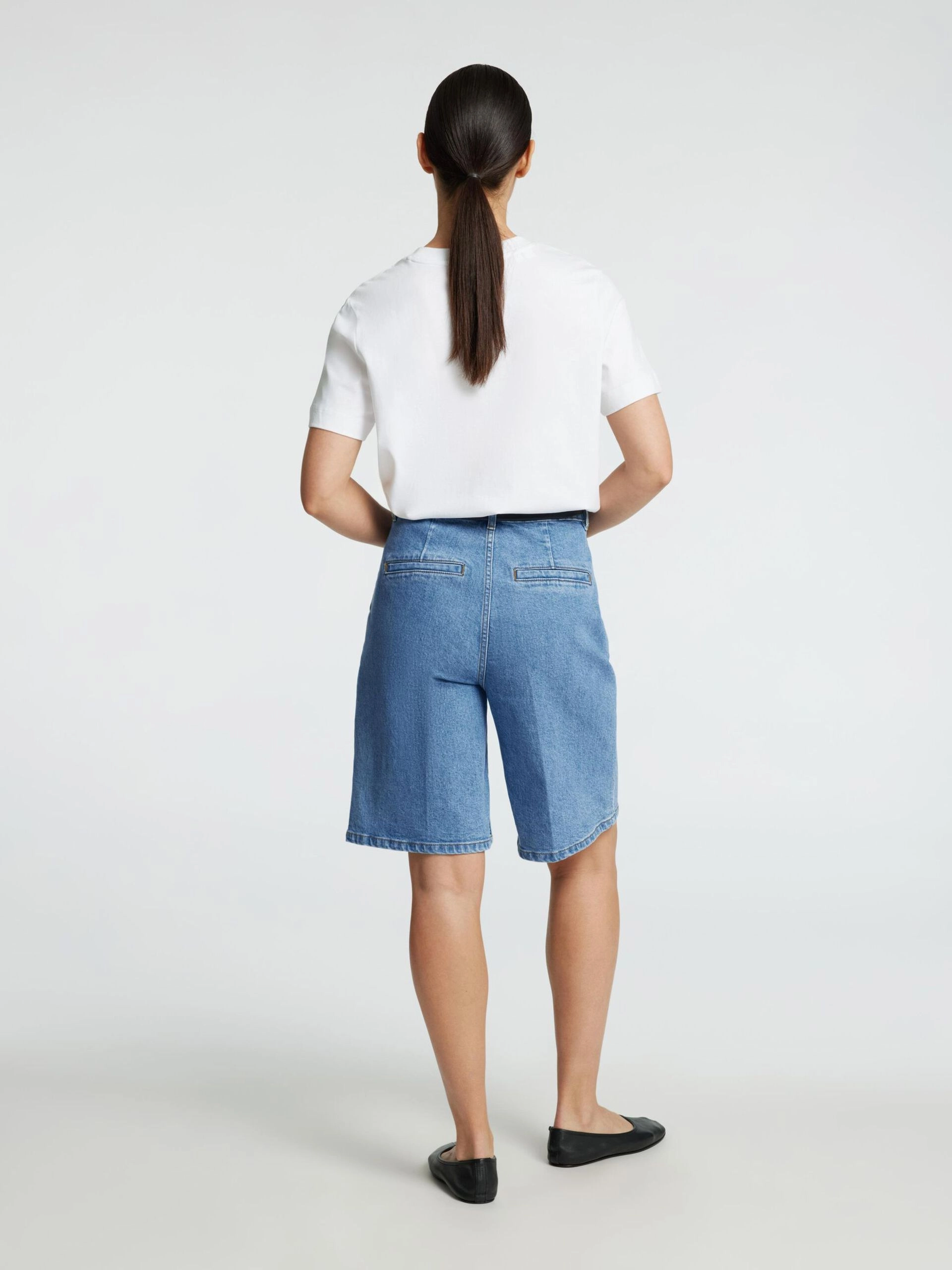 Smooth Breathable SLF Evelyn Bermuda Denim Shorts