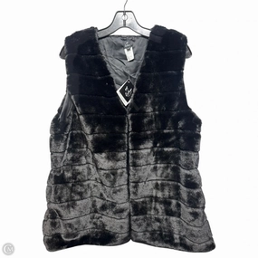 Vest Faux Fur & Sherpa By Echo In Black, Size: L Modular Attachment Points AirflowVents
