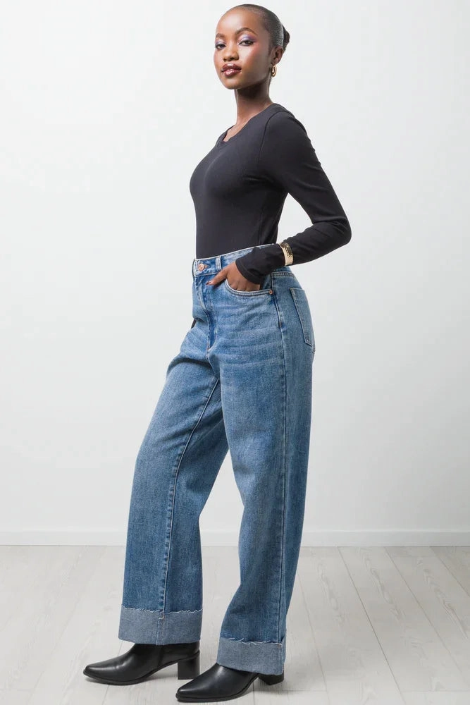 RubberizedGrip Rib Seamless Long Sleeve Bodysuit Black