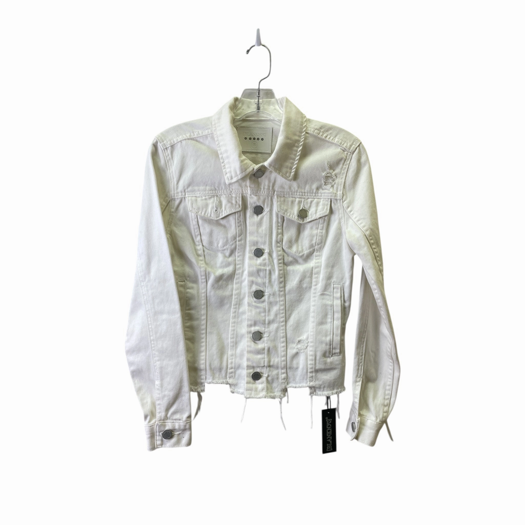 Modern City Outfit Jacket Denim By Blanknyc In White Denim, Size:S
