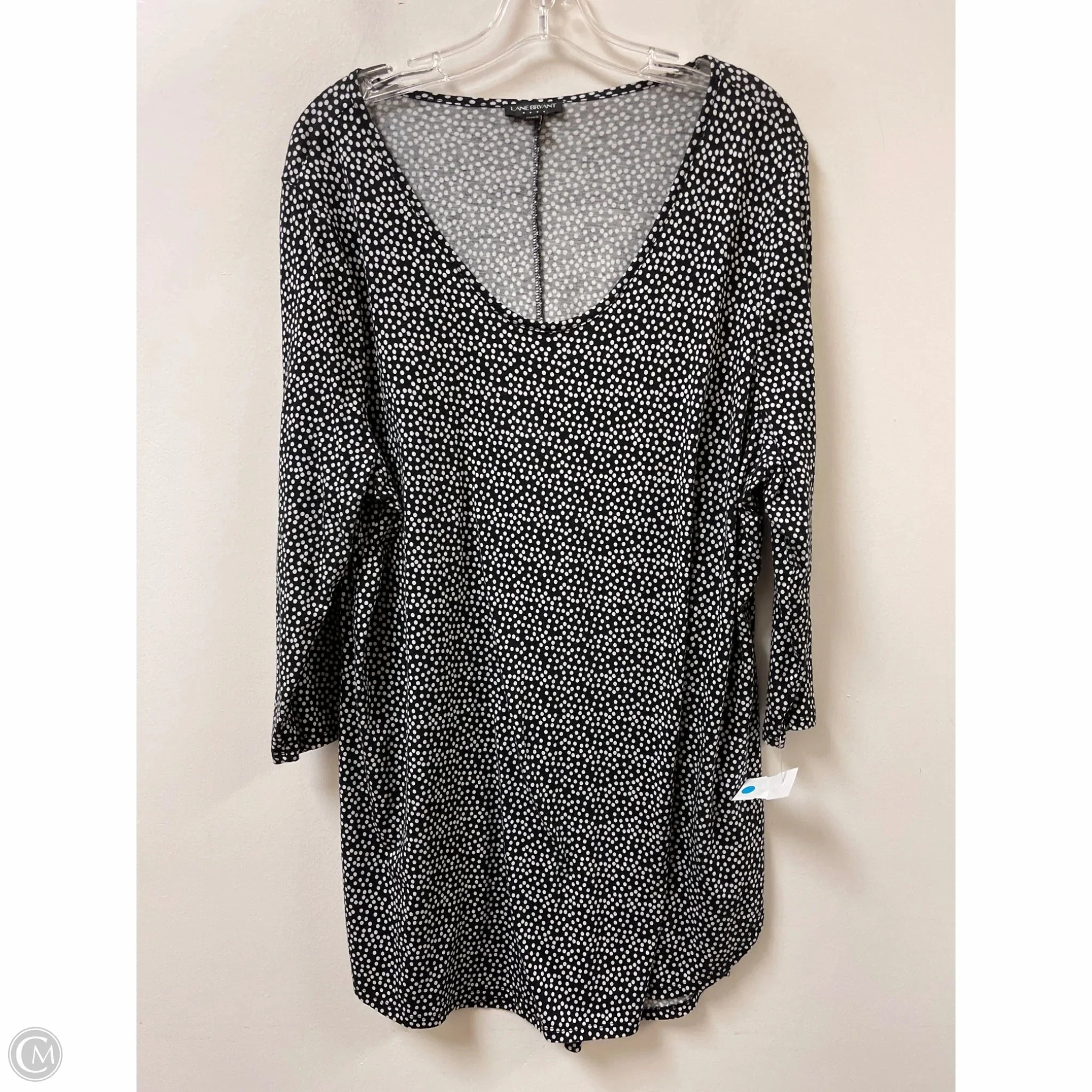 Tunic Short Sleeve By Lane Bryant In Polkadot Pattern, Size: 2x Breathable Performance Cozy And Warm