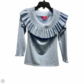 Sweater Designer By Lilly Pulitzer In Blue, Size: M Lightweight Wear Layered Chic