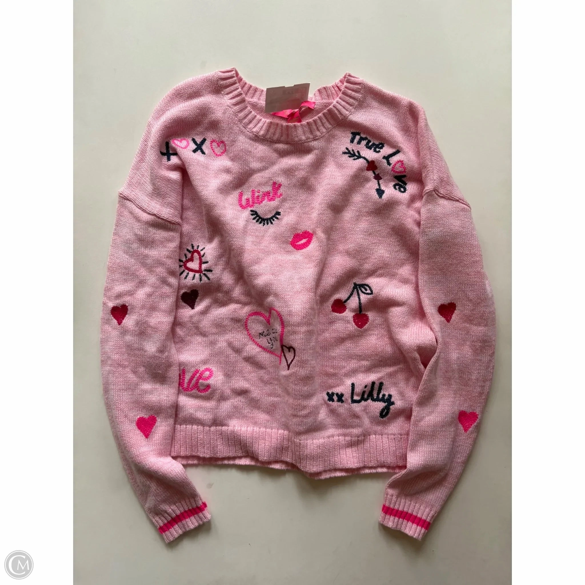 Chill Design Sweater Designer By Lilly Pulitzer In Pink, Size: Xs