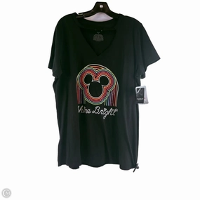 Top Short Sleeve By Disney Store In Black & Orange, Size: 1x Comfy Casual Versatile Comfort