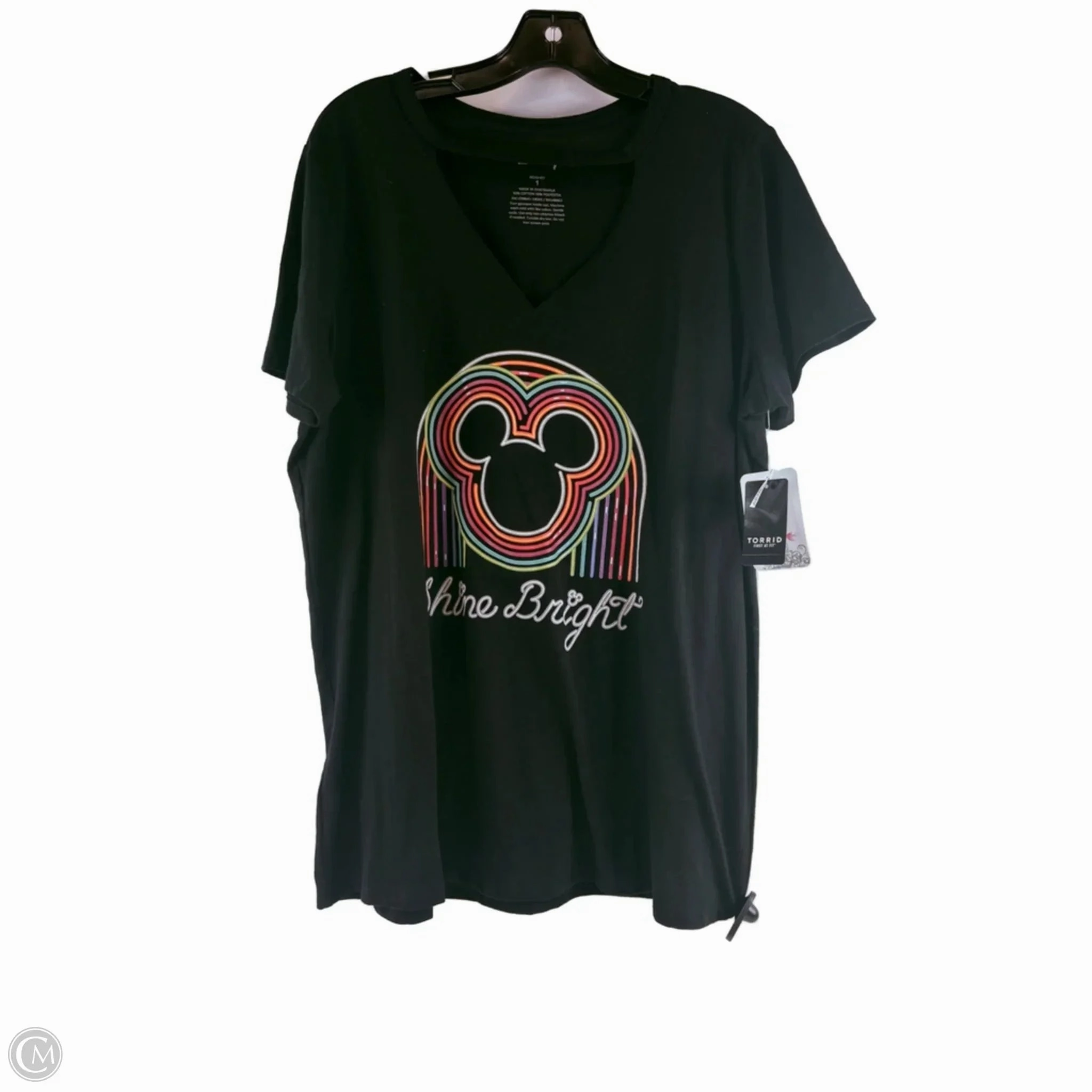 Top Short Sleeve By Disney Store In Black & Orange, Size: 1x Comfy Casual Versatile Comfort