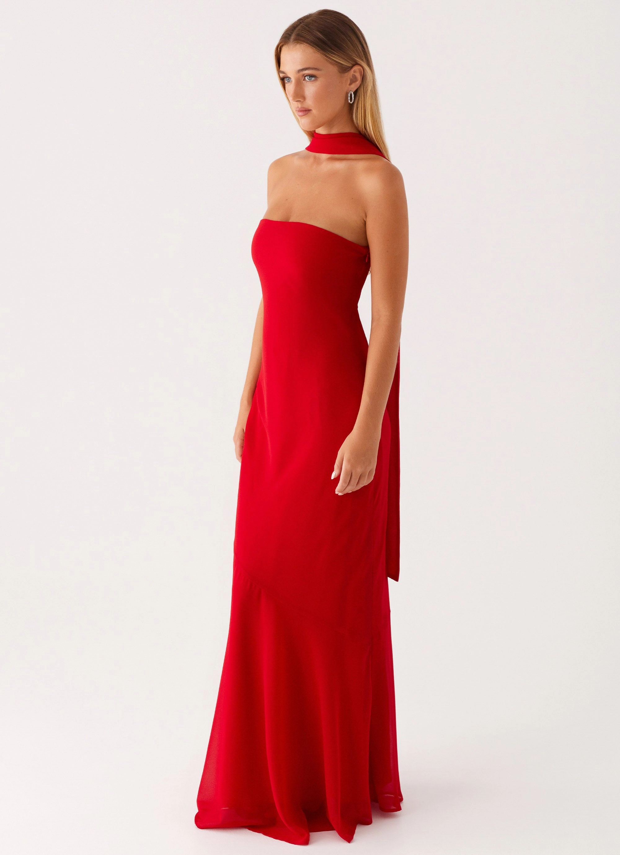 Easy Lovely Under The Pagoda Maxi Dress - Red