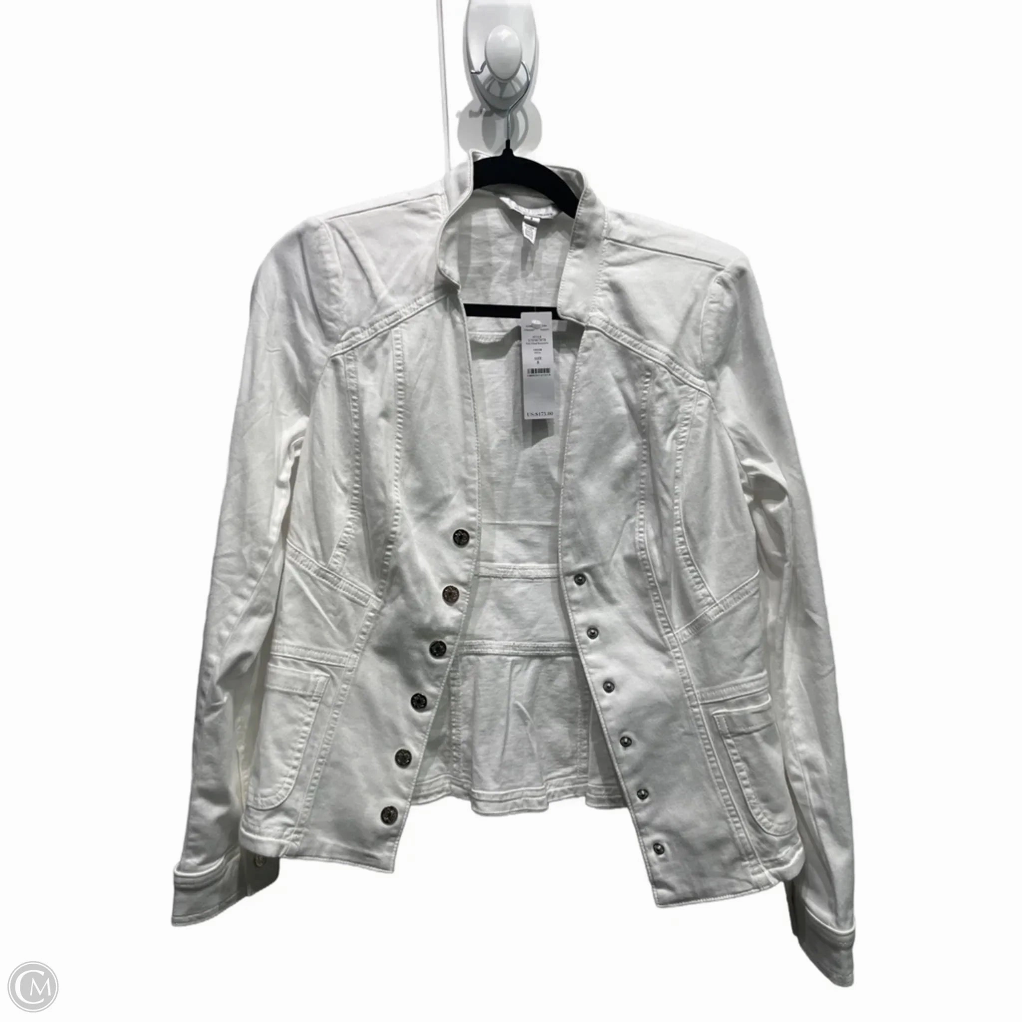 Recycled Polyester Blend Wind Shield Jacket Other By White House Black Market In White, Size: 8
