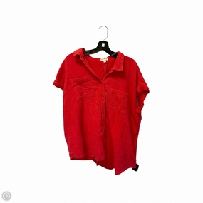Top Short Sleeve By Wonderly In Red, Size: 1x Trendy Basics