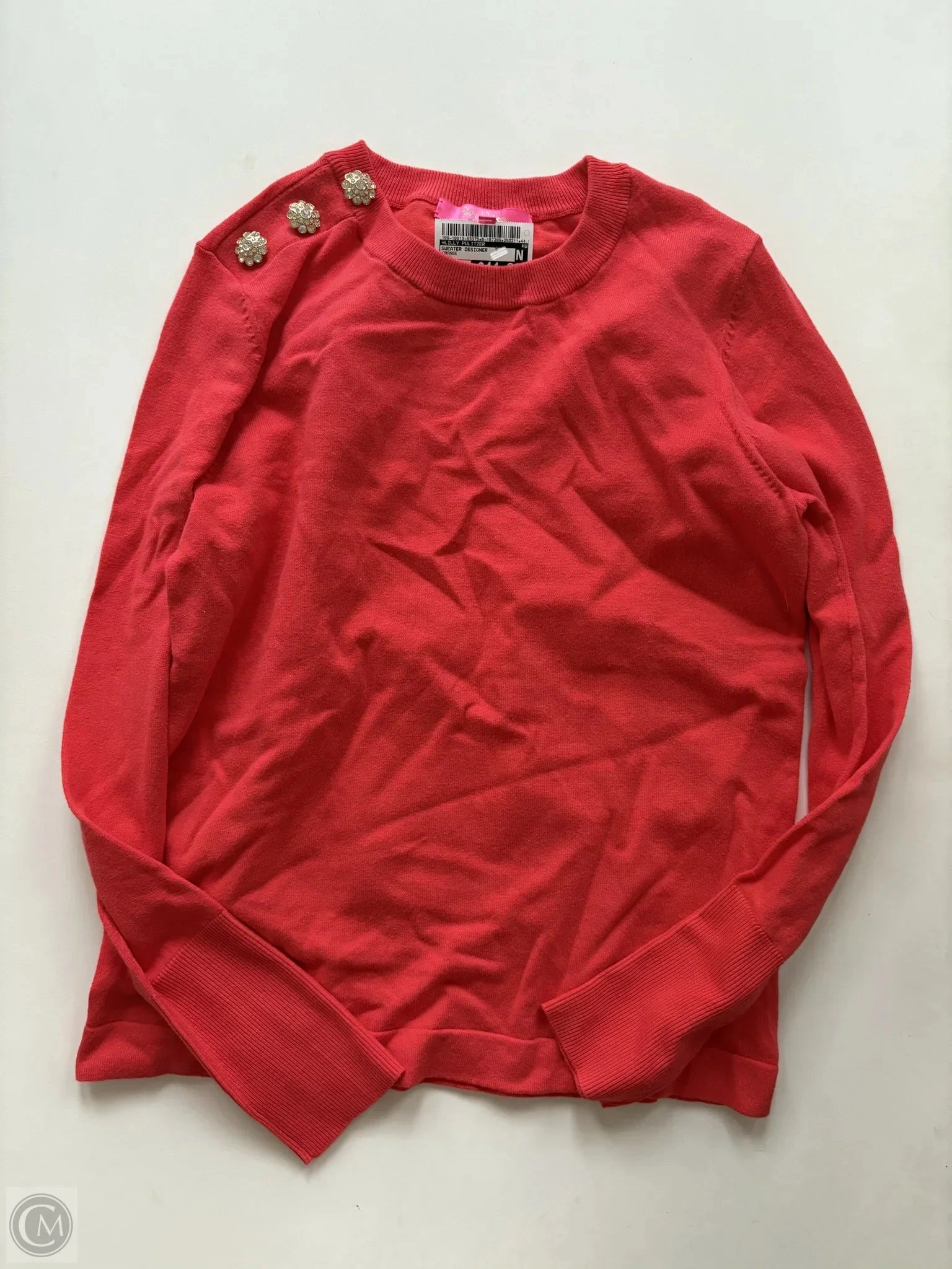 Sweater Designer By Lilly Pulitzer In Orange, Size: Xs Seasonal Layering