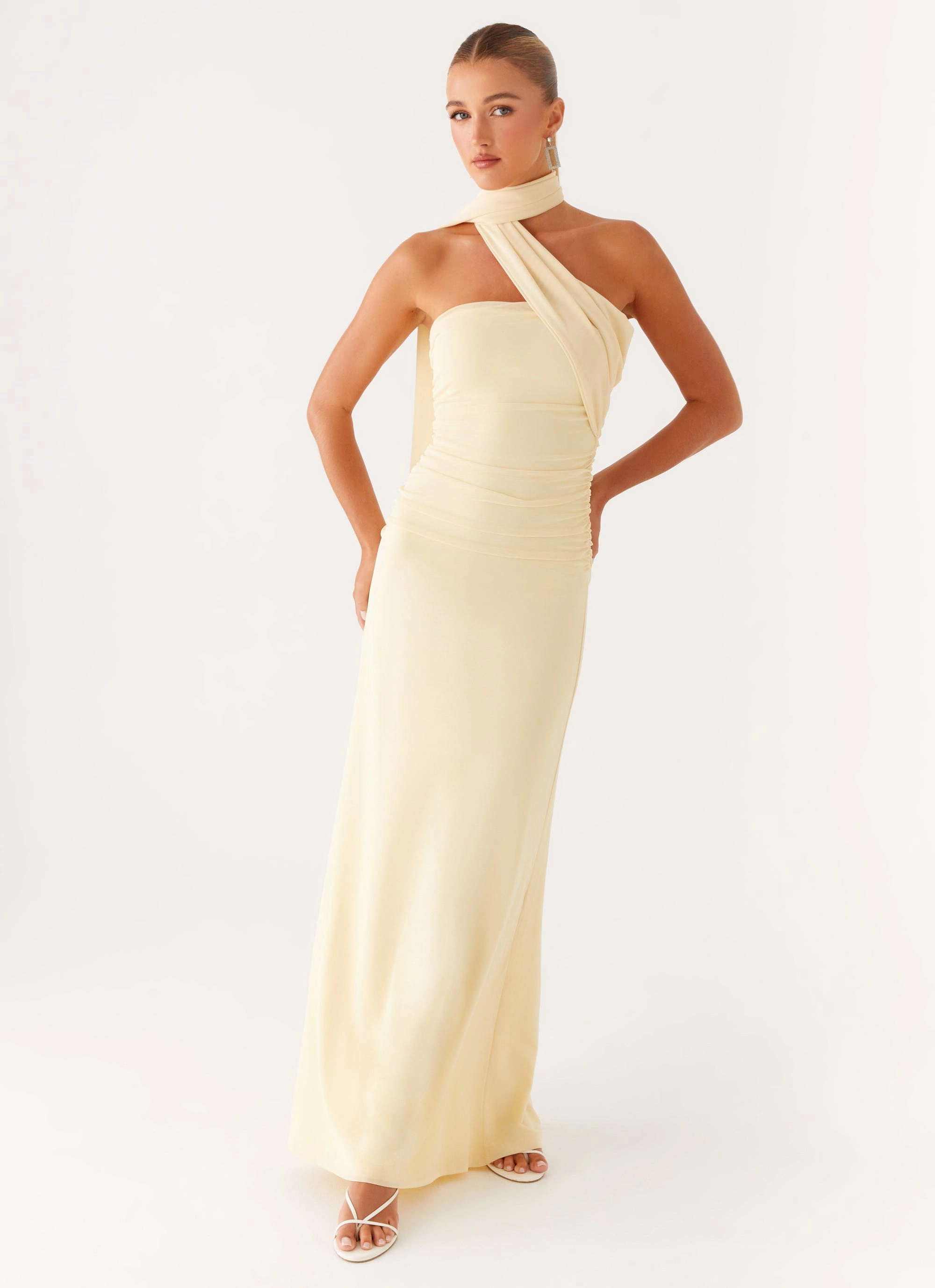Draped Layer Movement Ready Songbird Maxi Dress - Yellow