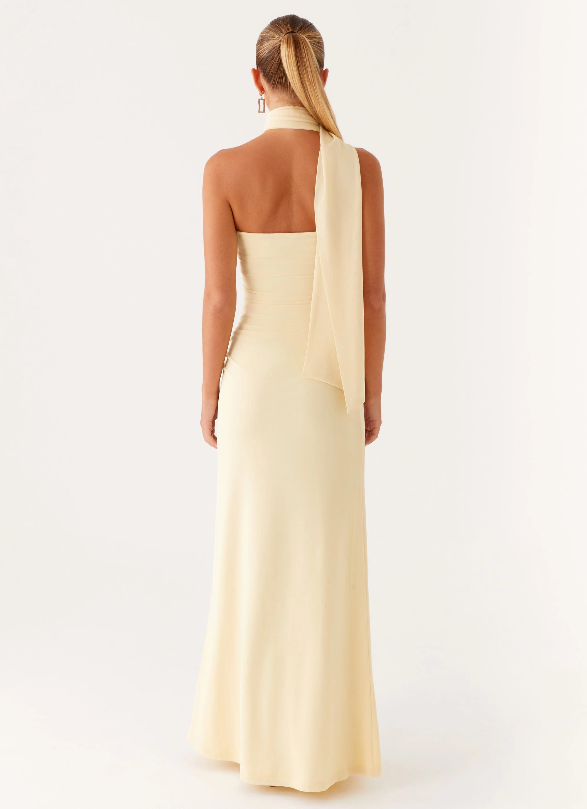Songbird Maxi Dress - Yellow Elegant Flow Photo Glow