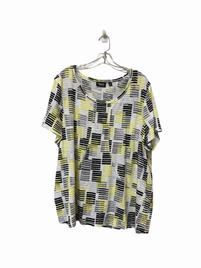 Top Short Sleeve By Onque In Multi-colored, Size: 2x Slim Style Premium Comfort