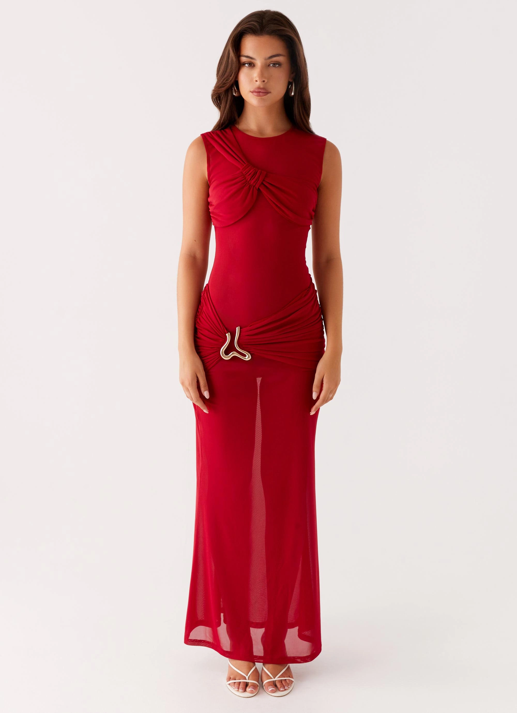 Worldwide Maxi Dress - Raspberry Elegant Mature