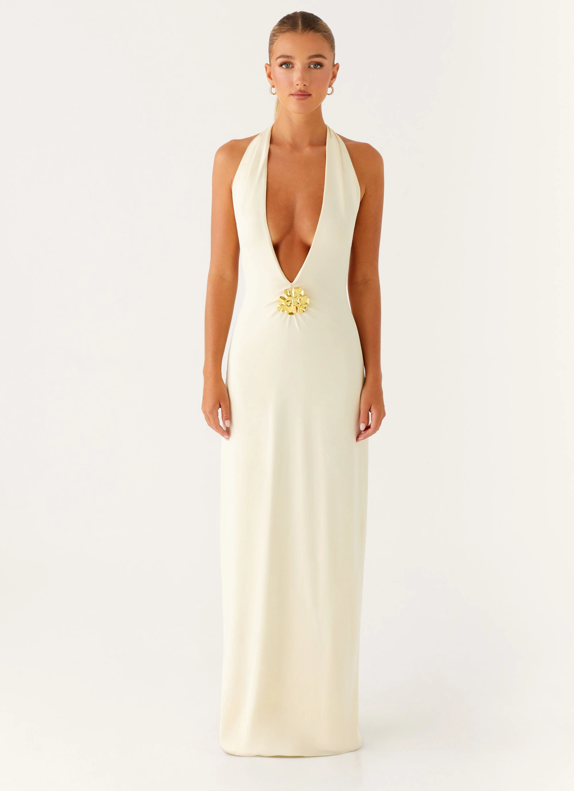 Spirit Maxi Dress - Yellow Fall Layer Zip Ease