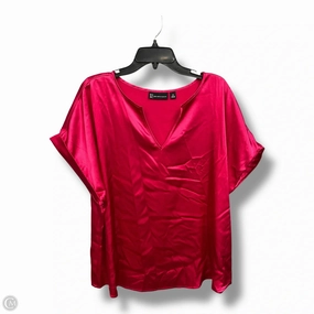 Top Short Sleeve By New York And Co In Pink, Size: 2x Non Toxic Materials Comfort Design