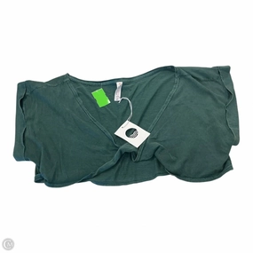 Lightweight Layer Vegan Top Short Sleeve By Anthropologie In Green, Size: 1x