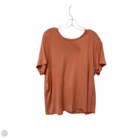 BreathableMeshLining UV Protective Coating Top Short Sleeve Basic By Croft And Barrow In Pink, Size: 2x