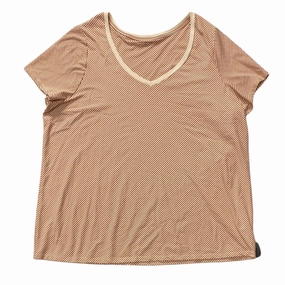Striped Pattern Top Short Sleeve Lane Bryant, Size 1x Gym clothing