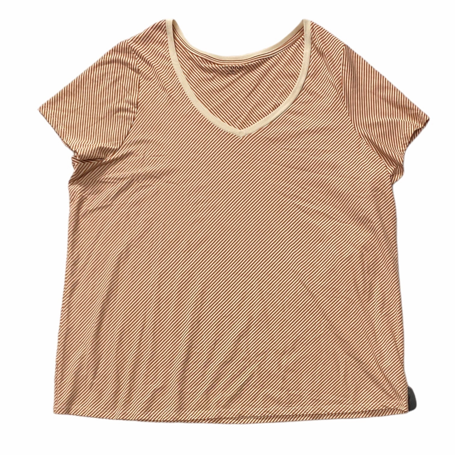 Striped Pattern Top Short Sleeve Lane Bryant, Size 1x Gym clothing
